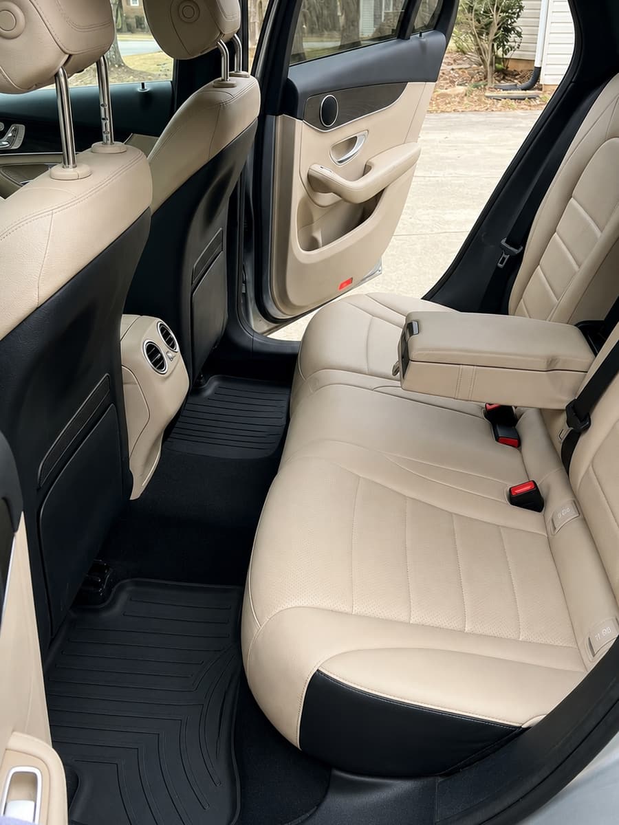 Mercedes-Benz interior after a full Sena detail — spotless
